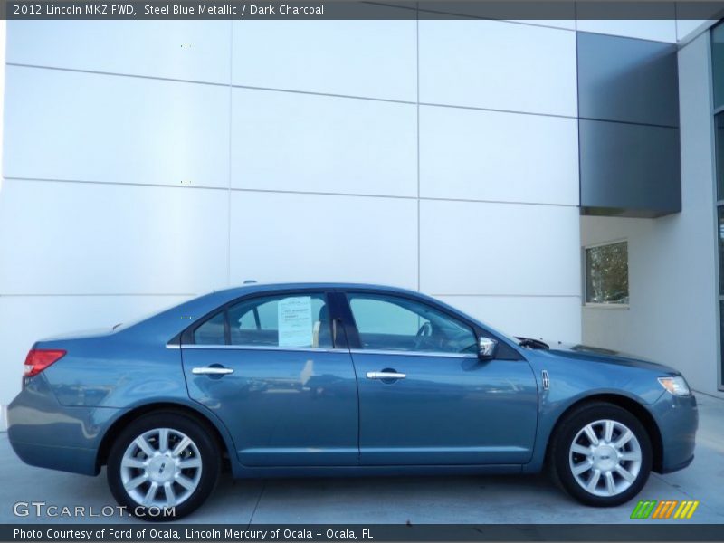 Steel Blue Metallic / Dark Charcoal 2012 Lincoln MKZ FWD