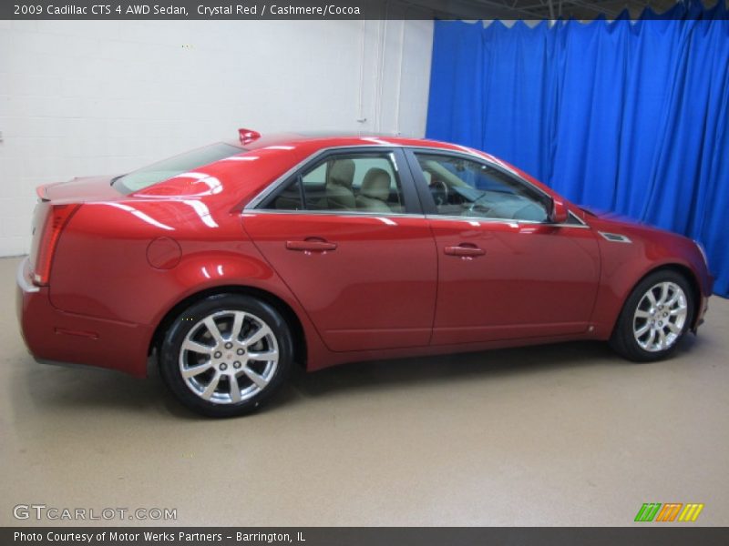 Crystal Red / Cashmere/Cocoa 2009 Cadillac CTS 4 AWD Sedan