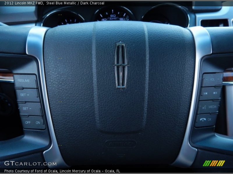 Steel Blue Metallic / Dark Charcoal 2012 Lincoln MKZ FWD