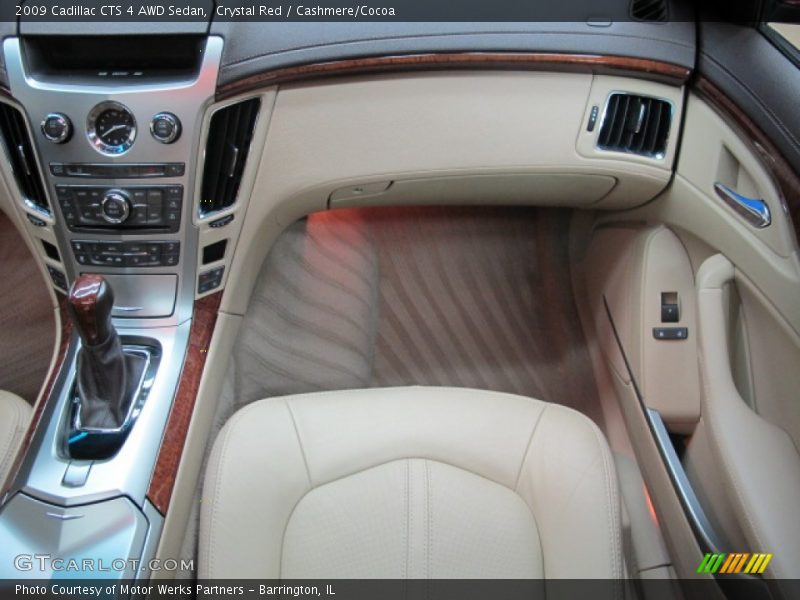 Crystal Red / Cashmere/Cocoa 2009 Cadillac CTS 4 AWD Sedan