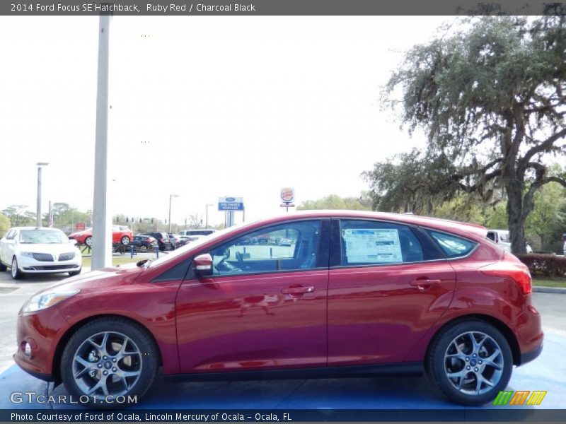Ruby Red / Charcoal Black 2014 Ford Focus SE Hatchback