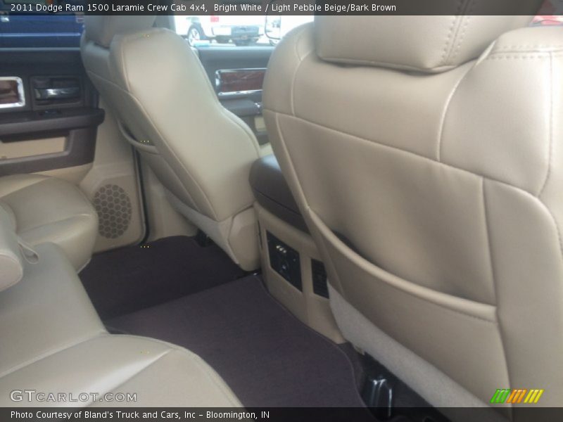 Bright White / Light Pebble Beige/Bark Brown 2011 Dodge Ram 1500 Laramie Crew Cab 4x4