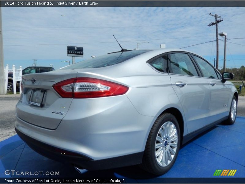 Ingot Silver / Earth Gray 2014 Ford Fusion Hybrid S