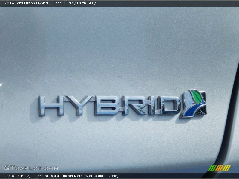 Ingot Silver / Earth Gray 2014 Ford Fusion Hybrid S