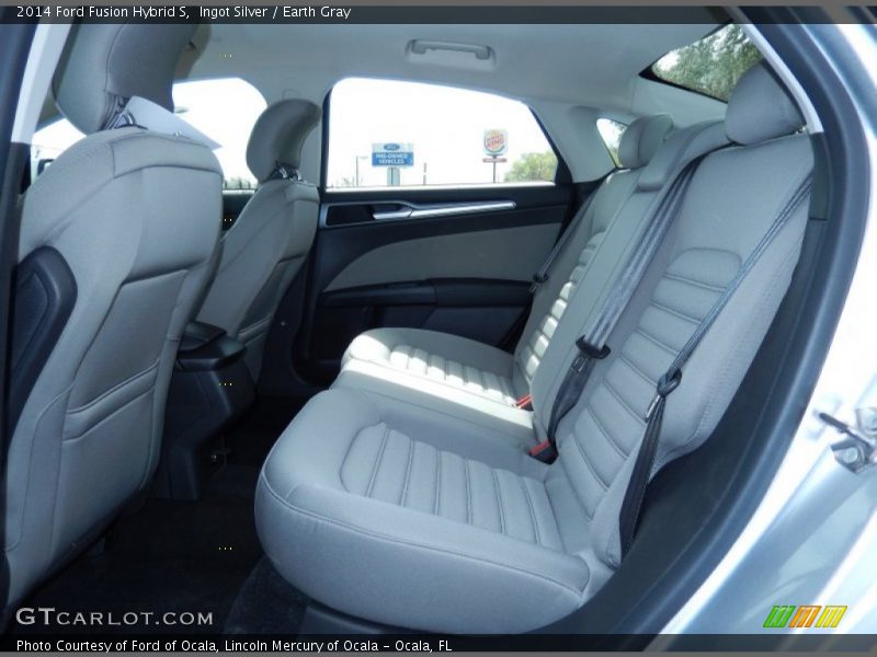 Ingot Silver / Earth Gray 2014 Ford Fusion Hybrid S