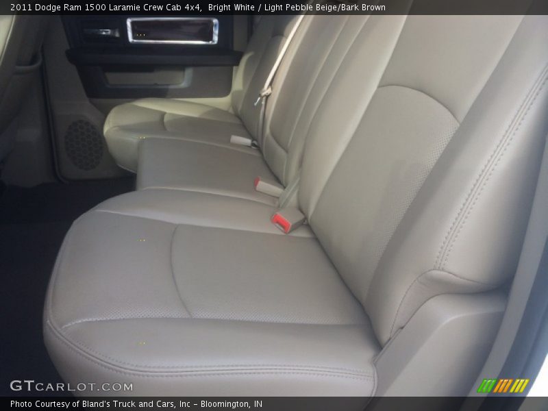 Bright White / Light Pebble Beige/Bark Brown 2011 Dodge Ram 1500 Laramie Crew Cab 4x4