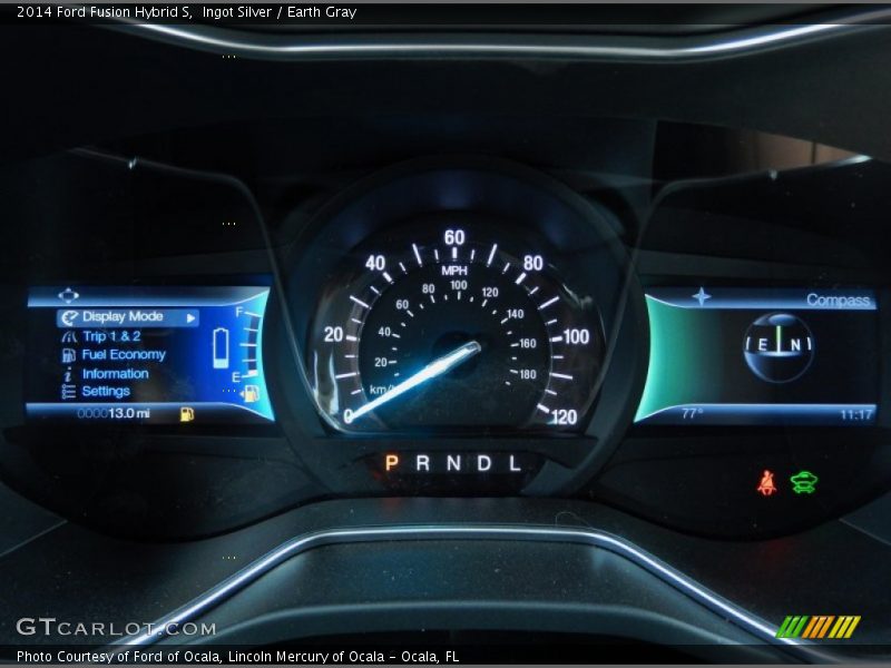 Ingot Silver / Earth Gray 2014 Ford Fusion Hybrid S
