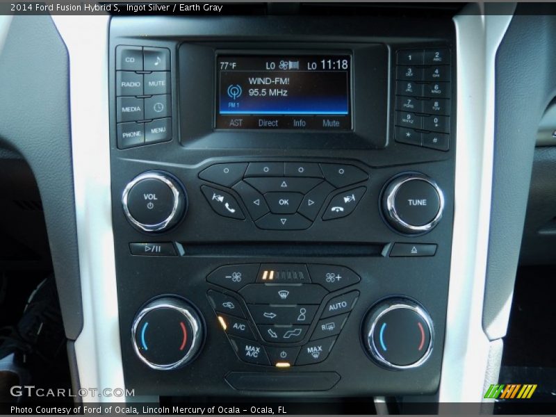 Ingot Silver / Earth Gray 2014 Ford Fusion Hybrid S