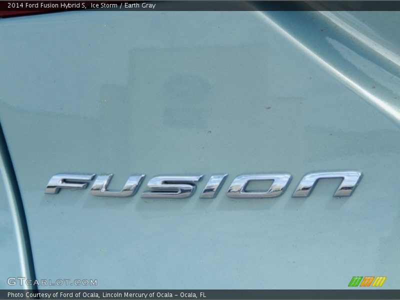 Ice Storm / Earth Gray 2014 Ford Fusion Hybrid S