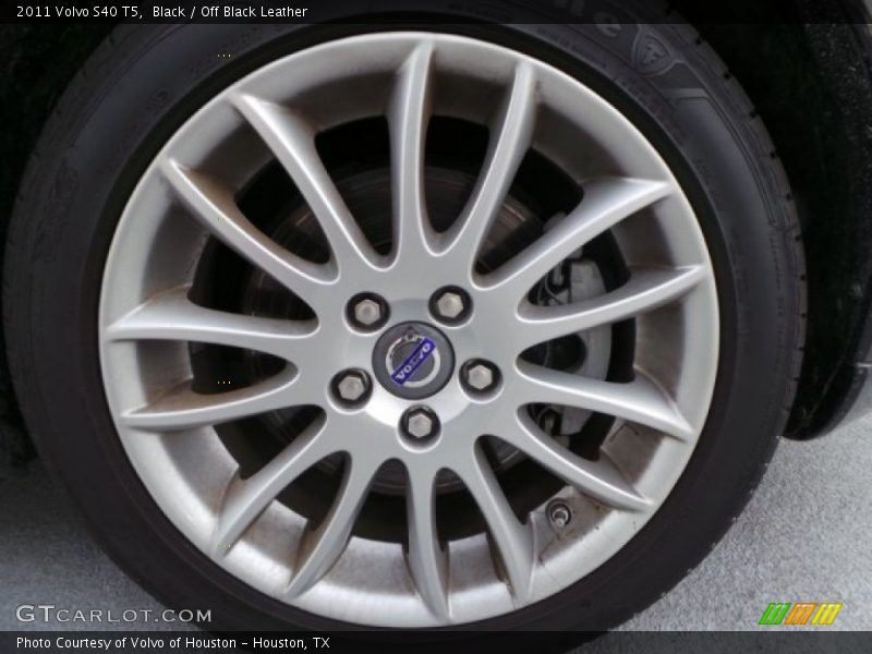 Black / Off Black Leather 2011 Volvo S40 T5