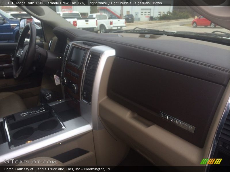 Bright White / Light Pebble Beige/Bark Brown 2011 Dodge Ram 1500 Laramie Crew Cab 4x4