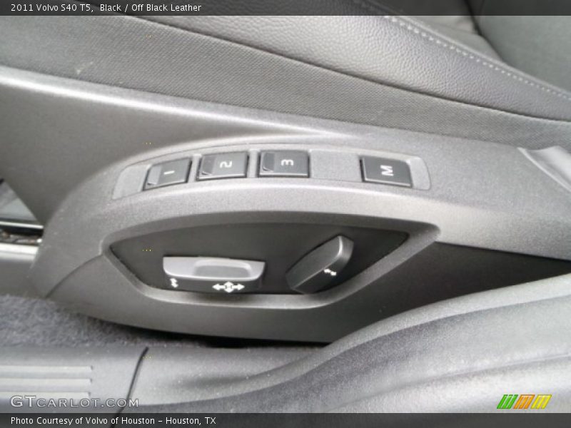 Black / Off Black Leather 2011 Volvo S40 T5