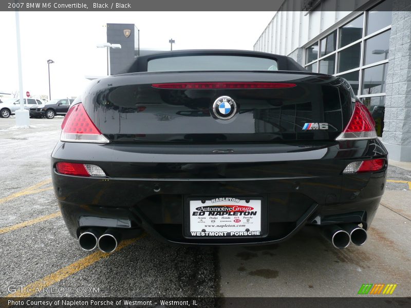 Black / Black 2007 BMW M6 Convertible