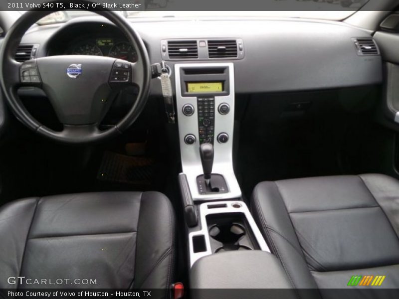 Black / Off Black Leather 2011 Volvo S40 T5