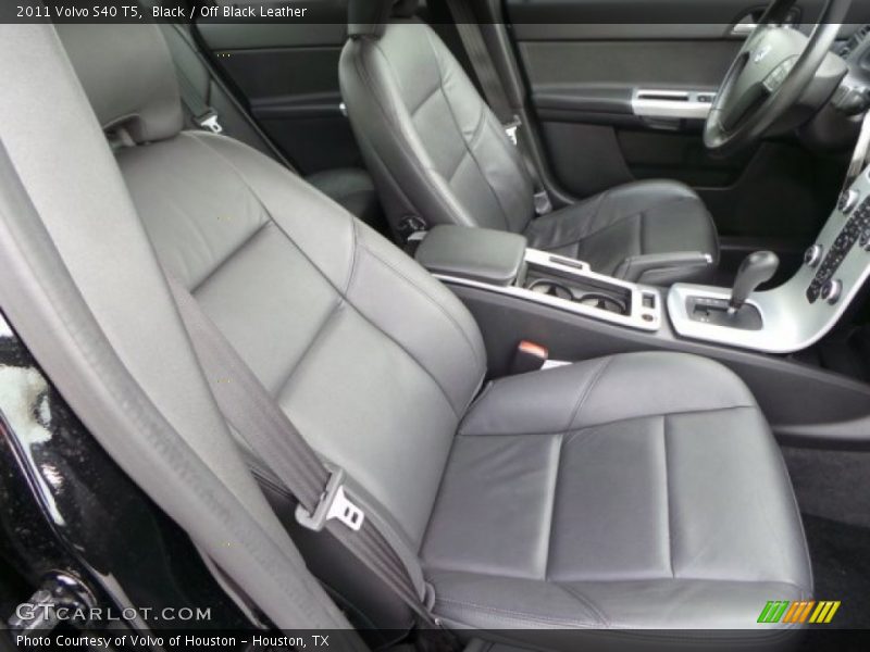 Black / Off Black Leather 2011 Volvo S40 T5