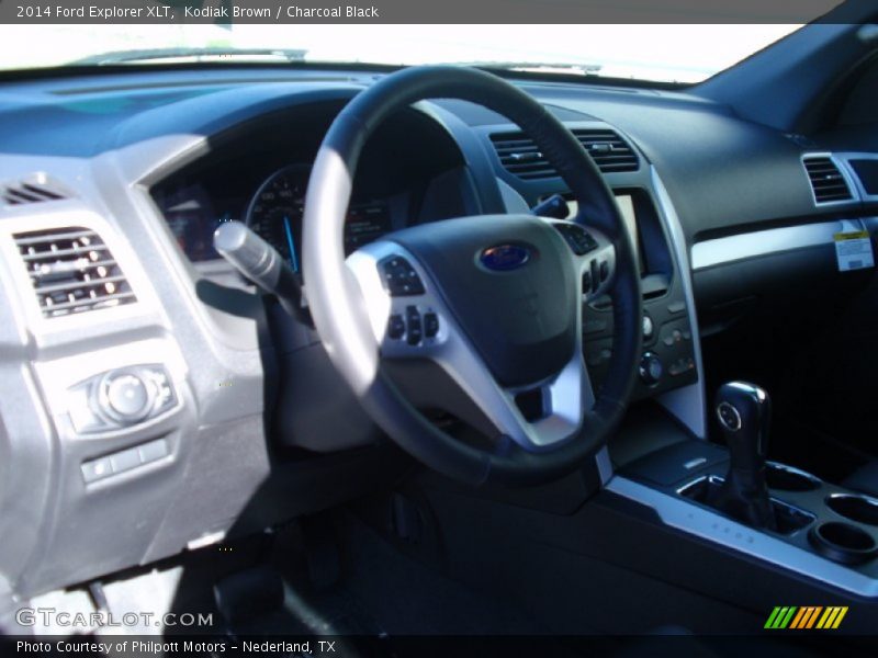 Kodiak Brown / Charcoal Black 2014 Ford Explorer XLT