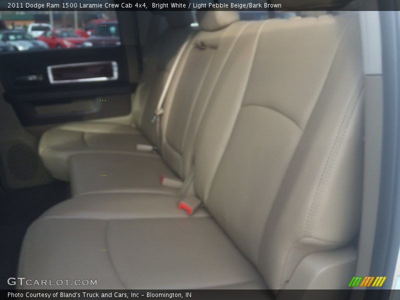 Bright White / Light Pebble Beige/Bark Brown 2011 Dodge Ram 1500 Laramie Crew Cab 4x4