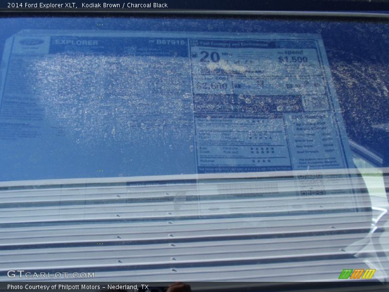Kodiak Brown / Charcoal Black 2014 Ford Explorer XLT