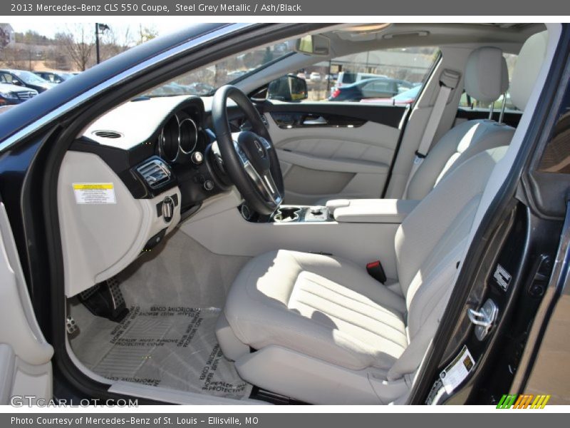 Steel Grey Metallic / Ash/Black 2013 Mercedes-Benz CLS 550 Coupe