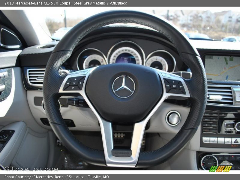 Steel Grey Metallic / Ash/Black 2013 Mercedes-Benz CLS 550 Coupe