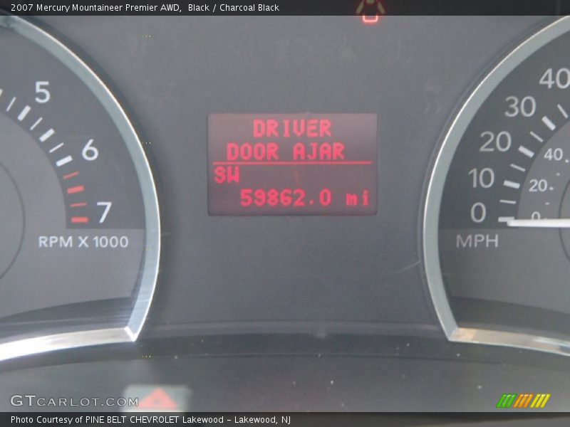 Black / Charcoal Black 2007 Mercury Mountaineer Premier AWD