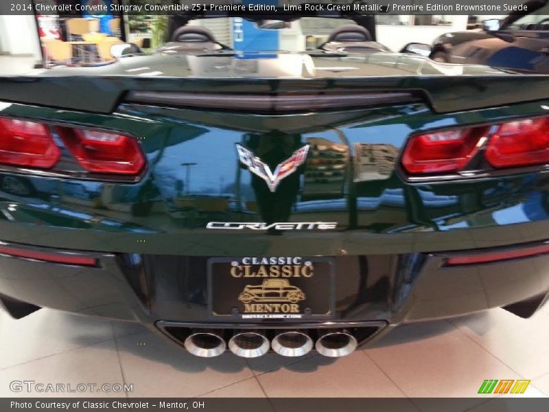 Lime Rock Green Metallic / Premire Edition Brownstone Suede 2014 Chevrolet Corvette Stingray Convertible Z51 Premiere Edition