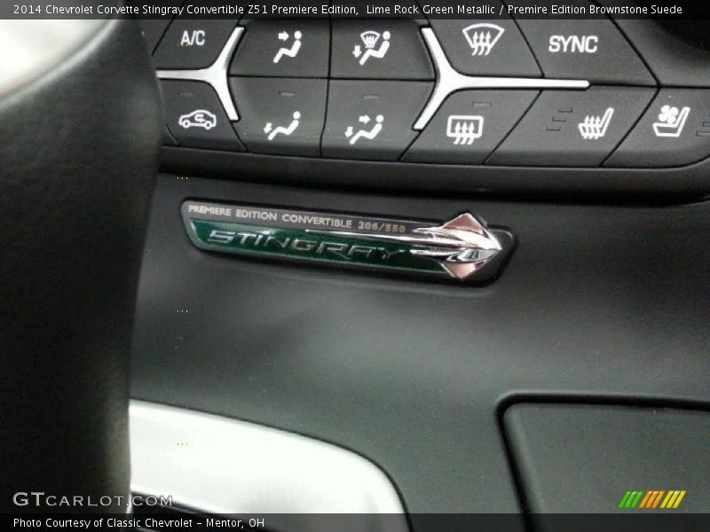  2014 Corvette Stingray Convertible Z51 Premiere Edition Logo