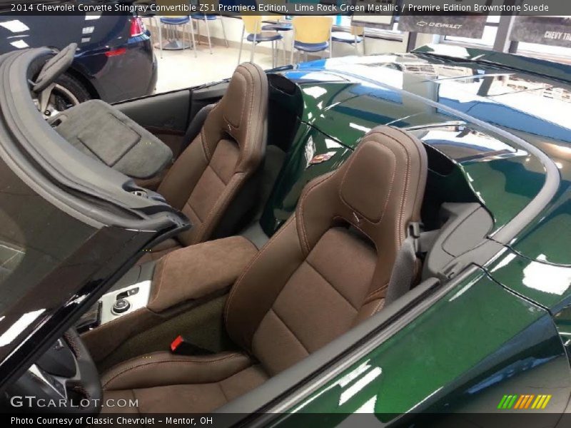 Front Seat of 2014 Corvette Stingray Convertible Z51 Premiere Edition