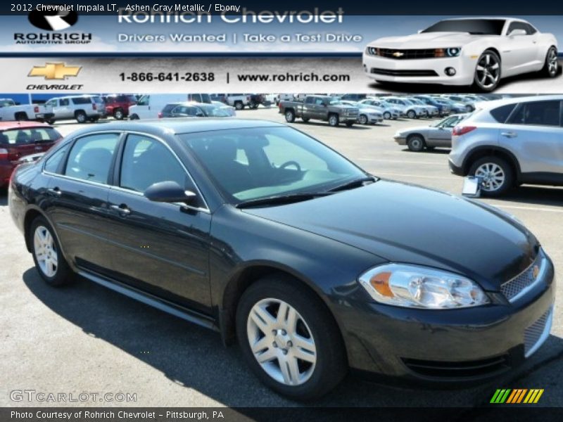 Ashen Gray Metallic / Ebony 2012 Chevrolet Impala LT