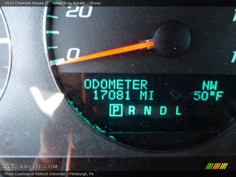 Ashen Gray Metallic / Ebony 2012 Chevrolet Impala LT