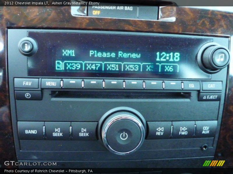 Ashen Gray Metallic / Ebony 2012 Chevrolet Impala LT