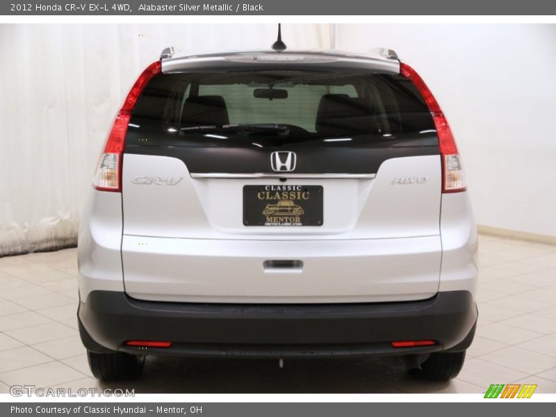 Alabaster Silver Metallic / Black 2012 Honda CR-V EX-L 4WD