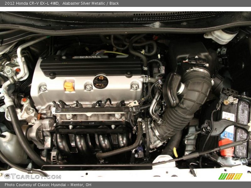 Alabaster Silver Metallic / Black 2012 Honda CR-V EX-L 4WD