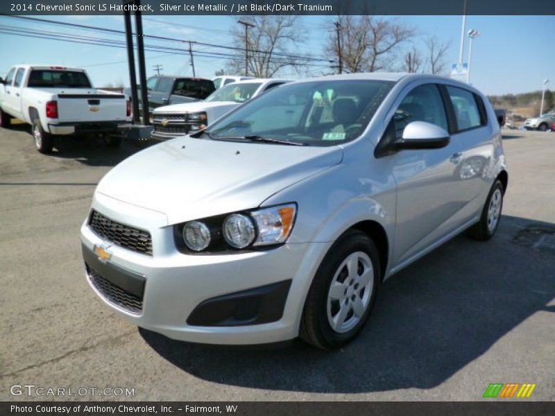 Silver Ice Metallic / Jet Black/Dark Titanium 2014 Chevrolet Sonic LS Hatchback
