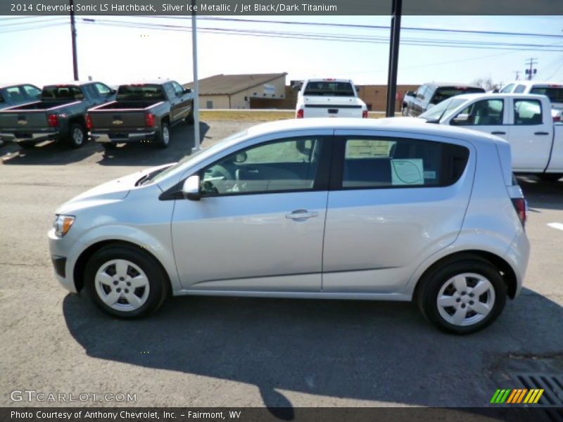 Silver Ice Metallic / Jet Black/Dark Titanium 2014 Chevrolet Sonic LS Hatchback