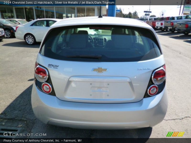 Silver Ice Metallic / Jet Black/Dark Titanium 2014 Chevrolet Sonic LS Hatchback