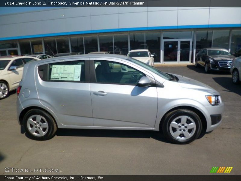 Silver Ice Metallic / Jet Black/Dark Titanium 2014 Chevrolet Sonic LS Hatchback