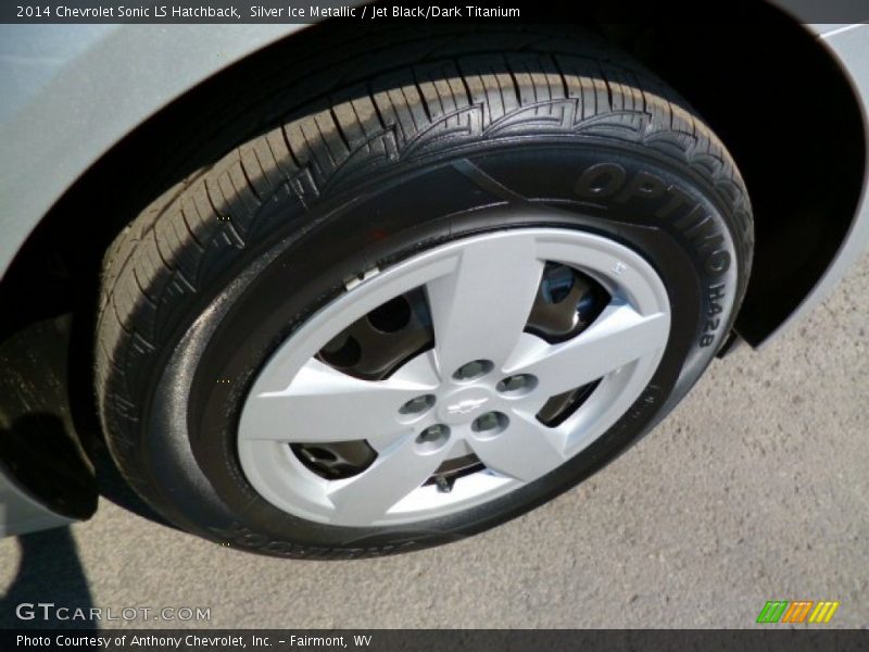 Silver Ice Metallic / Jet Black/Dark Titanium 2014 Chevrolet Sonic LS Hatchback