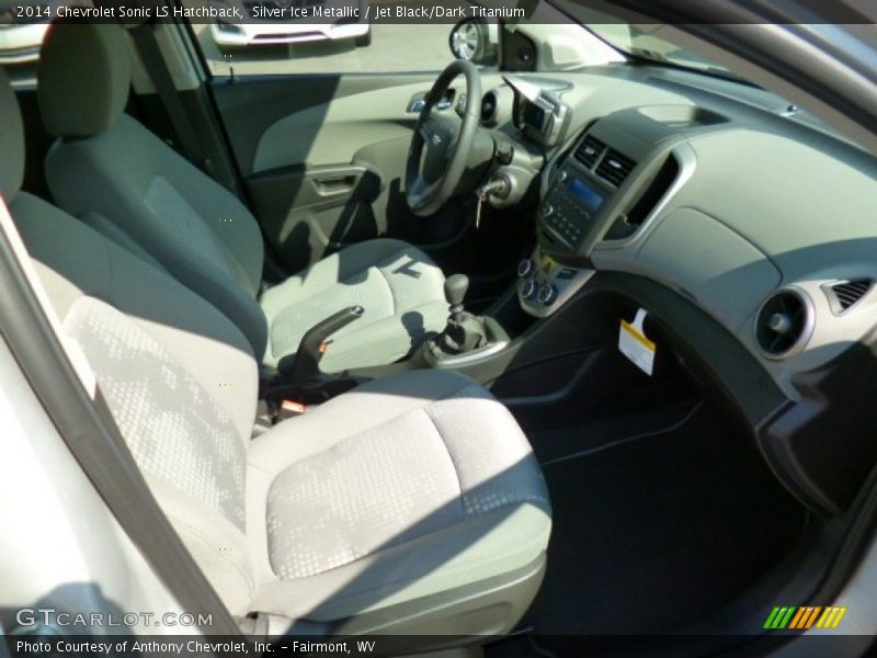 Silver Ice Metallic / Jet Black/Dark Titanium 2014 Chevrolet Sonic LS Hatchback