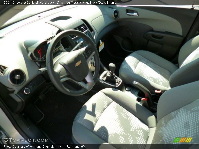 Silver Ice Metallic / Jet Black/Dark Titanium 2014 Chevrolet Sonic LS Hatchback