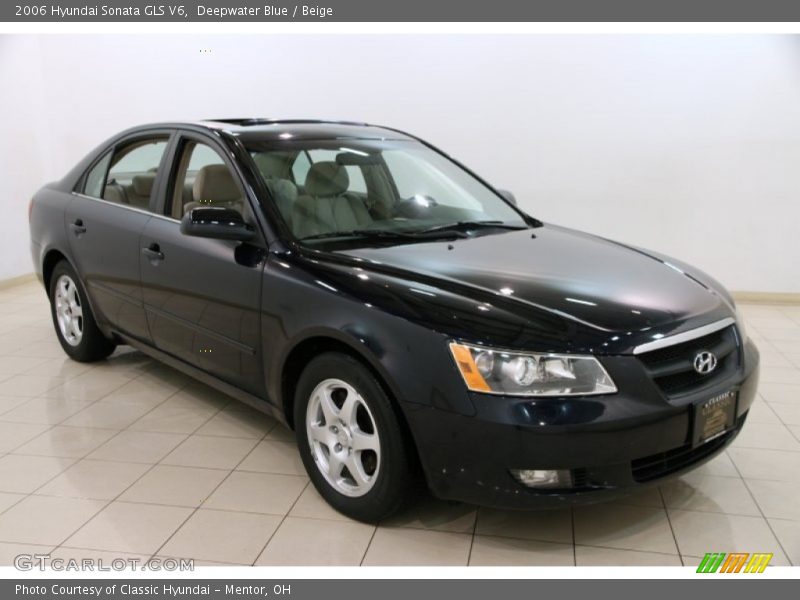 Deepwater Blue / Beige 2006 Hyundai Sonata GLS V6