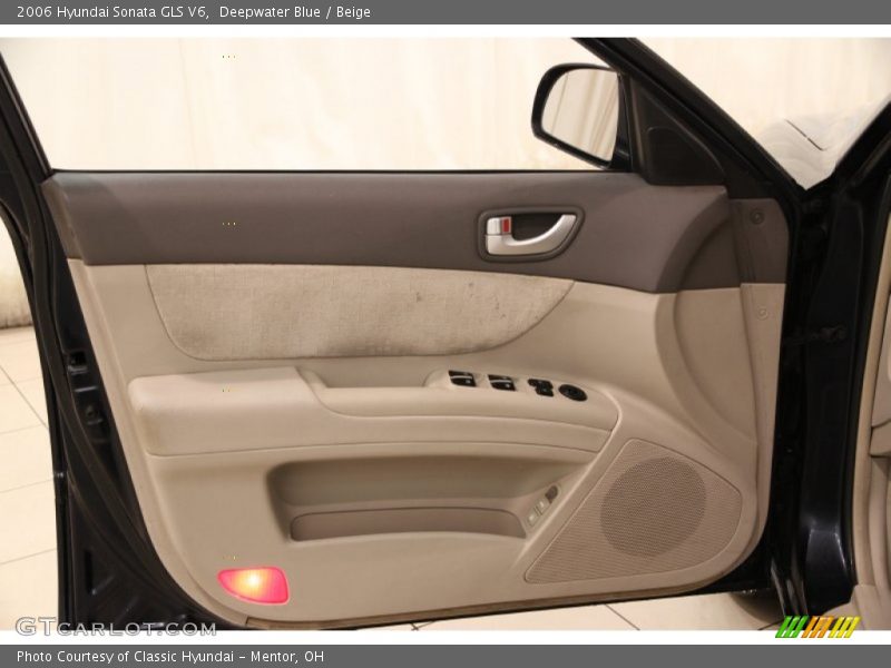 Deepwater Blue / Beige 2006 Hyundai Sonata GLS V6