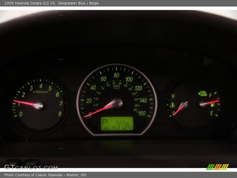 Deepwater Blue / Beige 2006 Hyundai Sonata GLS V6