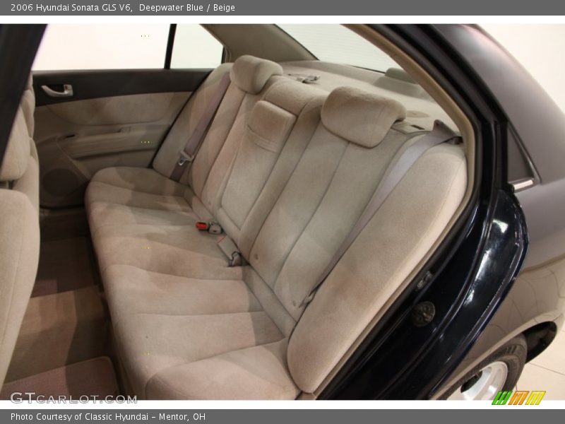 Deepwater Blue / Beige 2006 Hyundai Sonata GLS V6