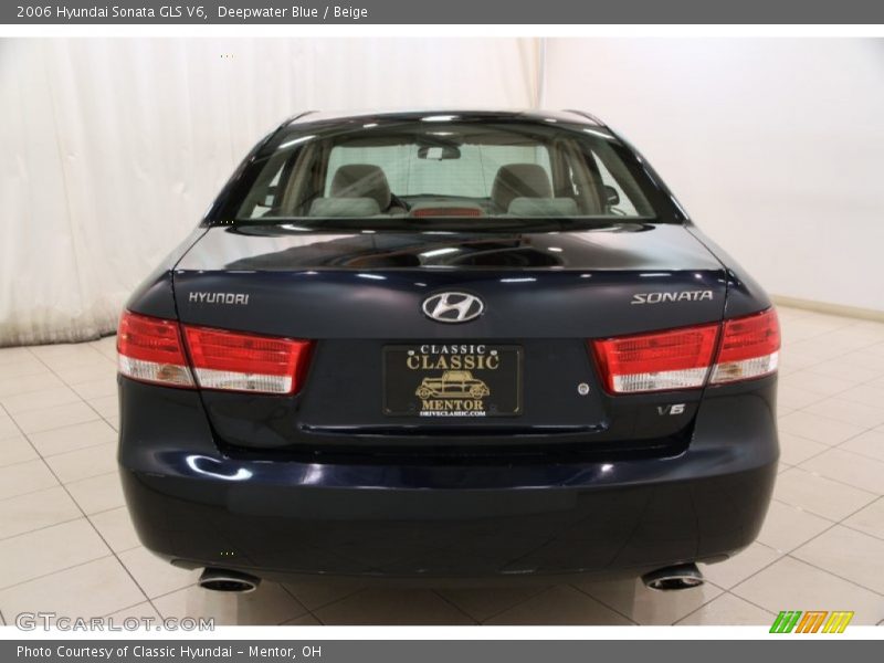Deepwater Blue / Beige 2006 Hyundai Sonata GLS V6