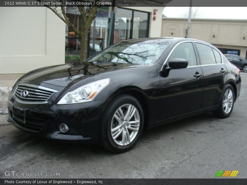 Black Obsidian / Graphite 2012 Infiniti G 37 S Sport Sedan