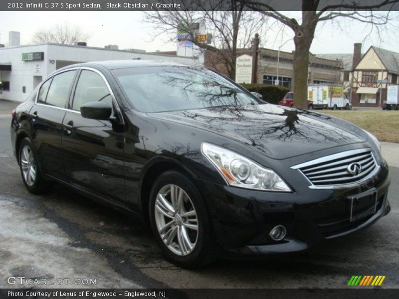 Black Obsidian / Graphite 2012 Infiniti G 37 S Sport Sedan