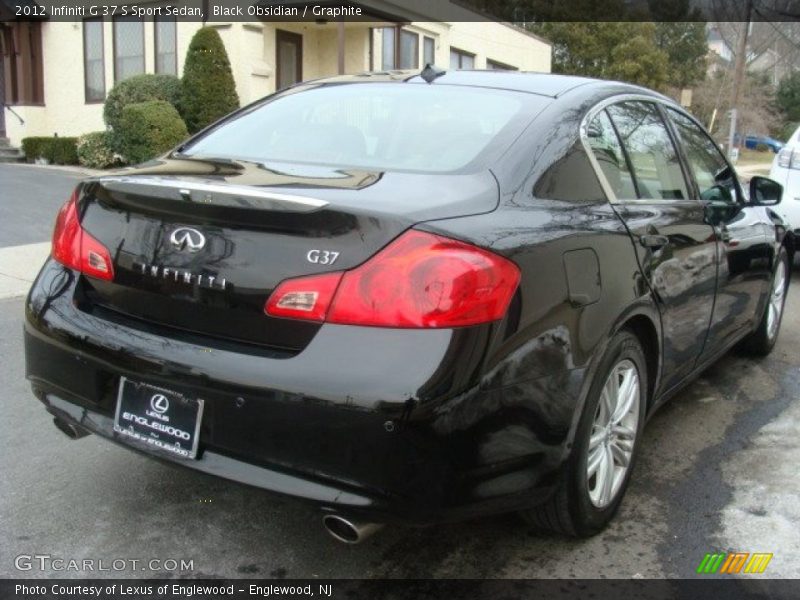 Black Obsidian / Graphite 2012 Infiniti G 37 S Sport Sedan