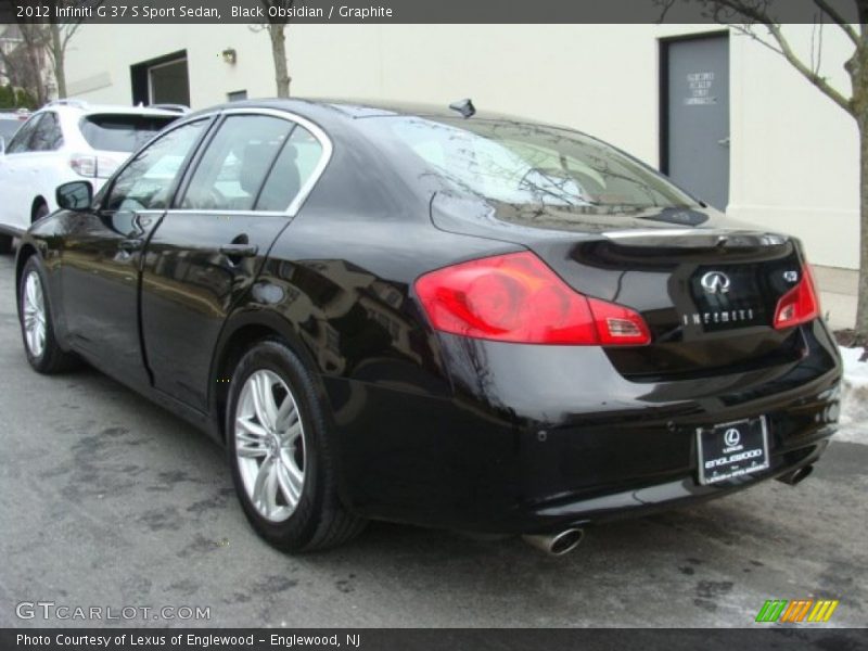 Black Obsidian / Graphite 2012 Infiniti G 37 S Sport Sedan
