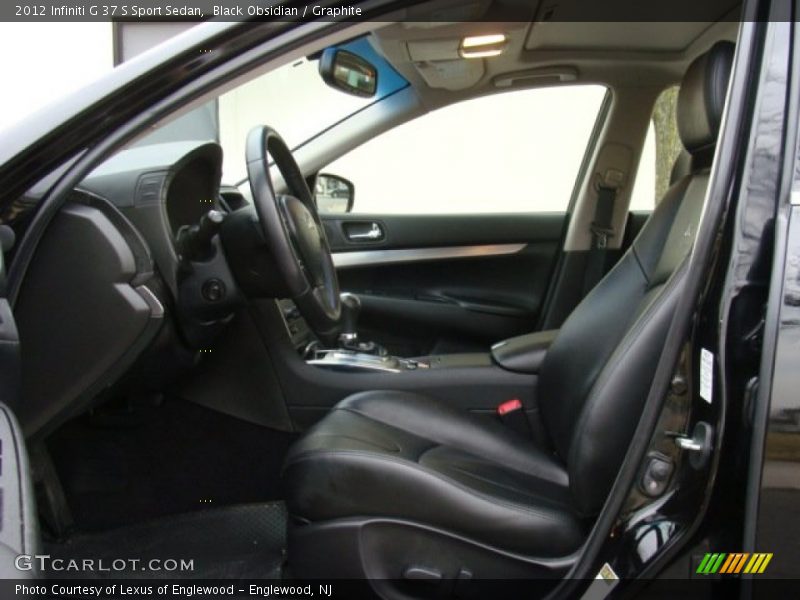 Black Obsidian / Graphite 2012 Infiniti G 37 S Sport Sedan